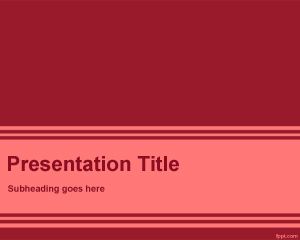 Red Microsoft PowerPoint Template
