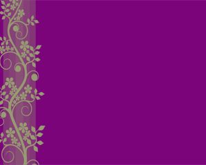 Template Violet Power Point Flower