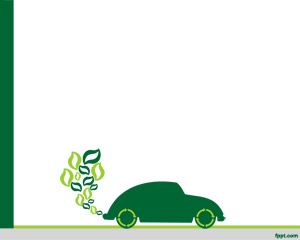 生态绿色汽车的PowerPoint