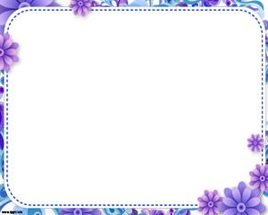 Dulce Powerpoint Frame Floral