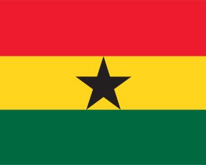 加纳的PowerPoint国旗