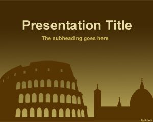 羅馬的PowerPoint模板