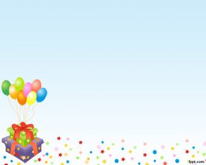 Szablon Urodziny Balony PowerPoint