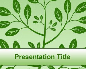 Format Green Tree PowerPoint
