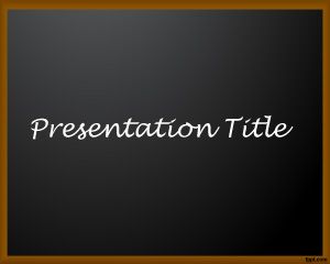Format School Board PowerPoint