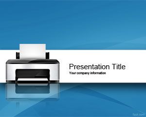PowerPoint modelo de impressora