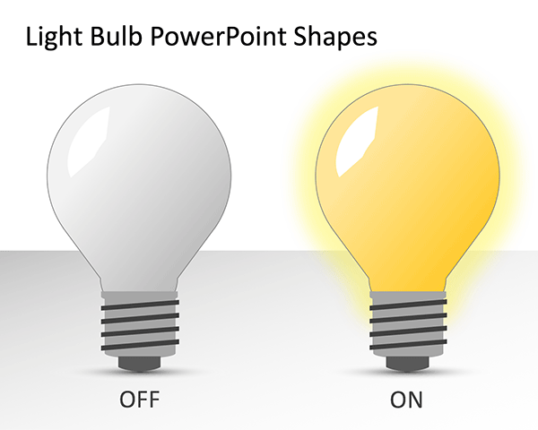 免費燈泡形狀的PowerPoint