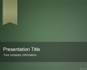 Green Template PowerPoint e-Learning
