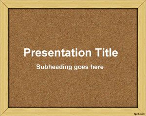 Bulletin Board PowerPoint Şablon