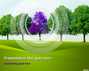 Шаблон Tree Line PowerPoint