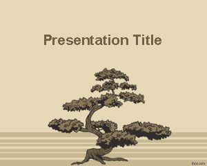 盆景樹的PowerPoint模板