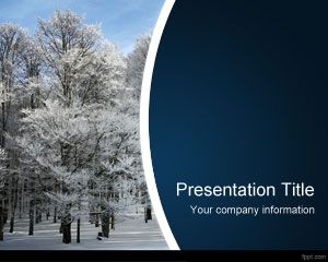 Musim dingin PowerPoint Template