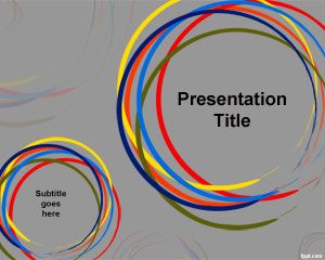 Lingkaran warna Template PowerPoint