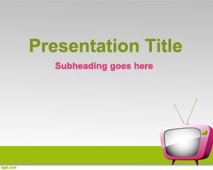 Plantilla de PowerPoint en línea de televisión