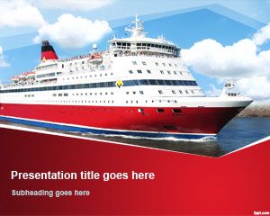 Template Cruise Ship PowerPoint