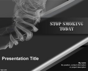 Stoppen Sie Powerpoint-Vorlage Raucher
