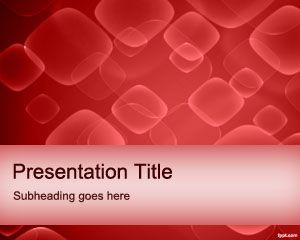 Krwinki czerwone PowerPoint Template