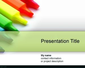 顏色Drypen的PowerPoint模板