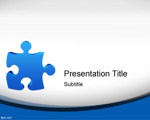 PowerPoint modelo Jigsaw Puzzle