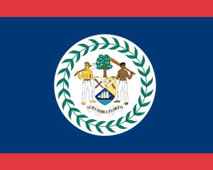 Flagge von Belize Powerpoint-Vorlage