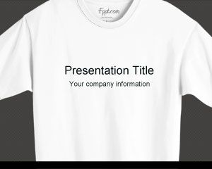 T恤的PowerPoint模板