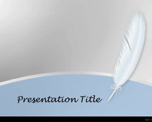 Modèle White Feather PowerPoint