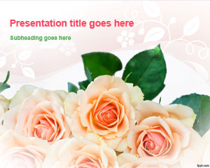 Bouquet de Roses Modèle PowerPoint