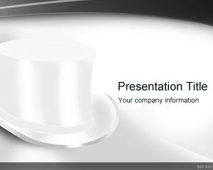 顶白帽子的PowerPoint模板