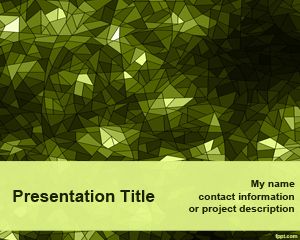 Grüne Kaleidoskop-Powerpoint-Vorlage