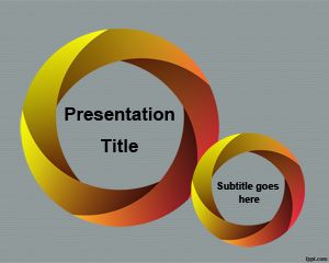 Plantilla circular de malla de PowerPoint