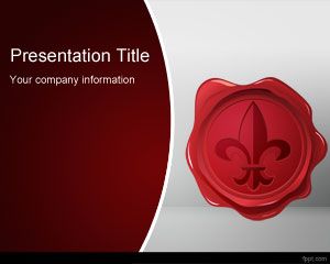Template Wax Seal PowerPoint