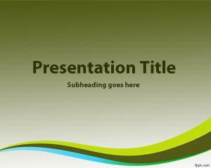 Sfondo verde scuro per PowerPoint