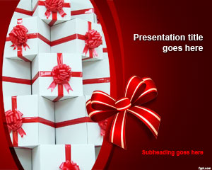 Articoli da regalo PowerPoint Template