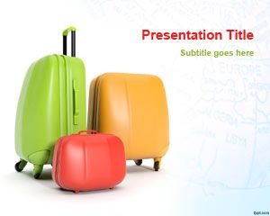 Seyahat Çantaları PowerPoint Şablonu