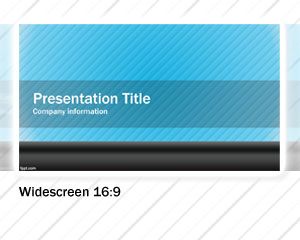 Template Azul Widescreen PowerPoint