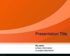Curve astratte PowerPoint Template