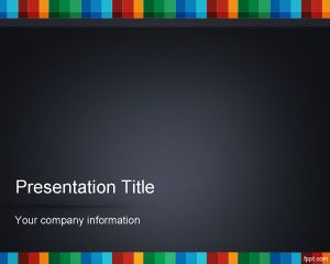 Шаблон Цвет полосы PowerPoint