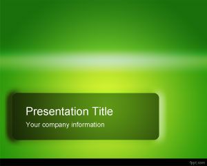 สีเขียว PowerPoint แม่แบบเคลือบเงา