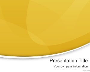 Желтый Современная разработка шаблонов PowerPoint