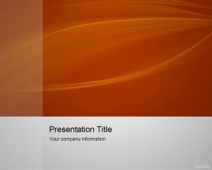 Orange Capture plumb PowerPoint șablon
