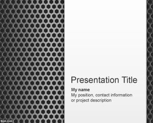 Металлические поверхности Шаблон PowerPoint