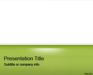 Template Verde Gloss PowerPoint