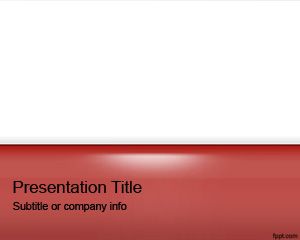 Template Red Gloss PowerPoint