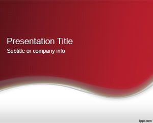 Modello astratto rosso PowerPoint 2013