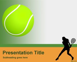 Plantilla de PowerPoint Tenis