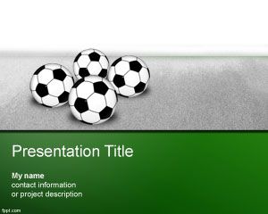 Modèle Soccer Championship PowerPoint