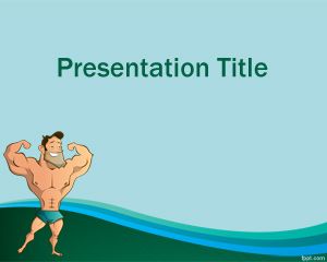 Trening mięśni PowerPoint Template