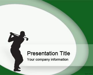 Golf Swing Template PowerPoint