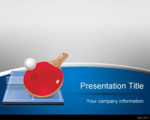 Table Template tenis PowerPoint