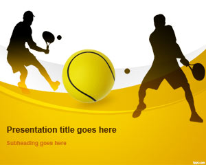 Format de tenis Ball PowerPoint